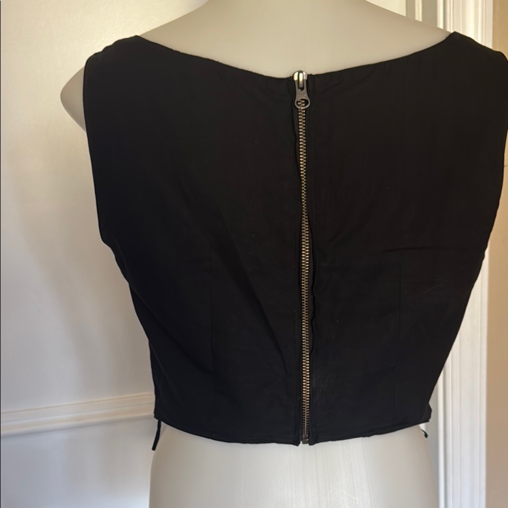 Moschino Black Fitted Bustier Tank Top - Picture 4 of 7